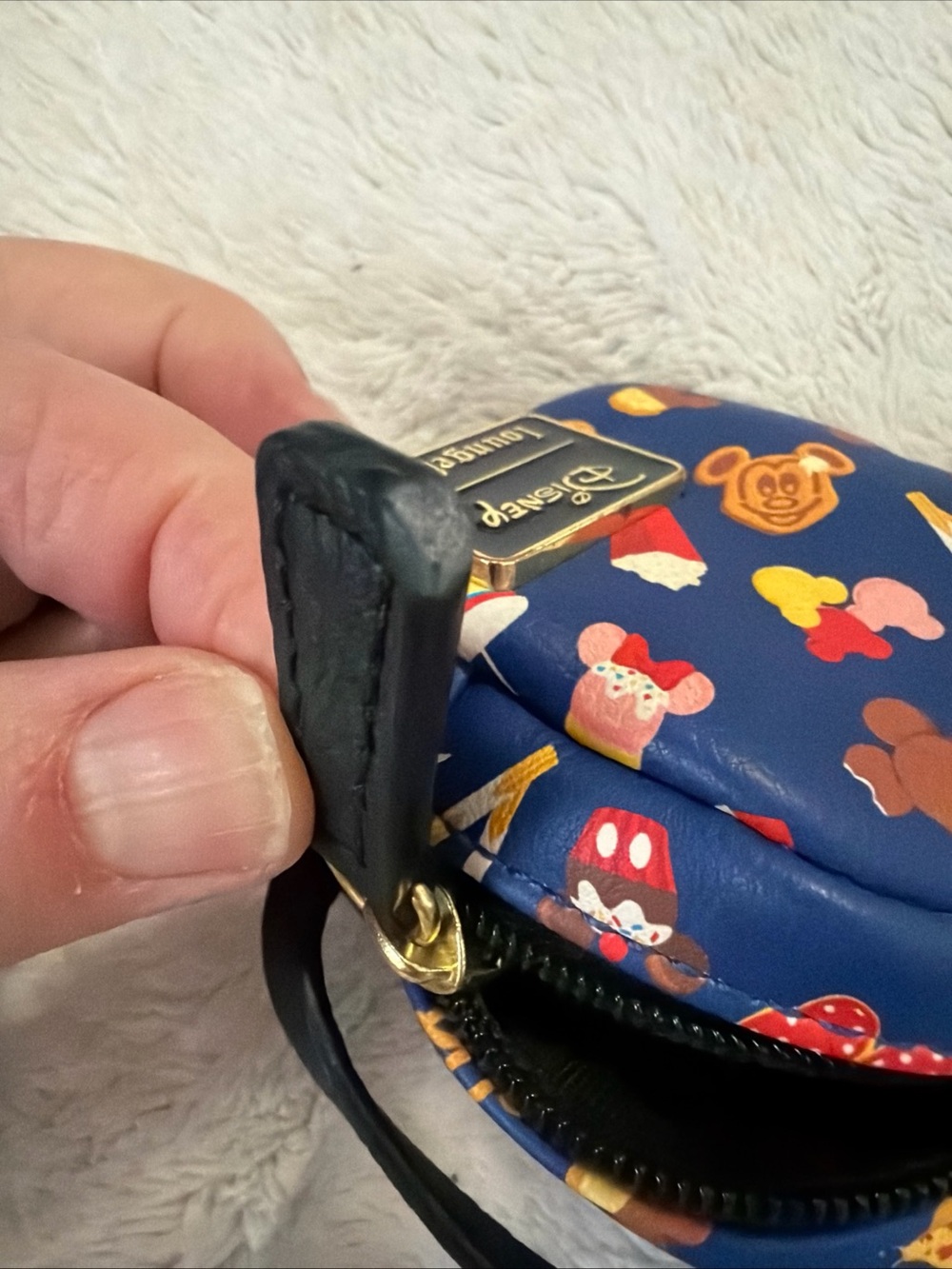 Disney Parks Nuimos Loungefly Mini Snack Themed Blue Backpack - Picture 4 of 4